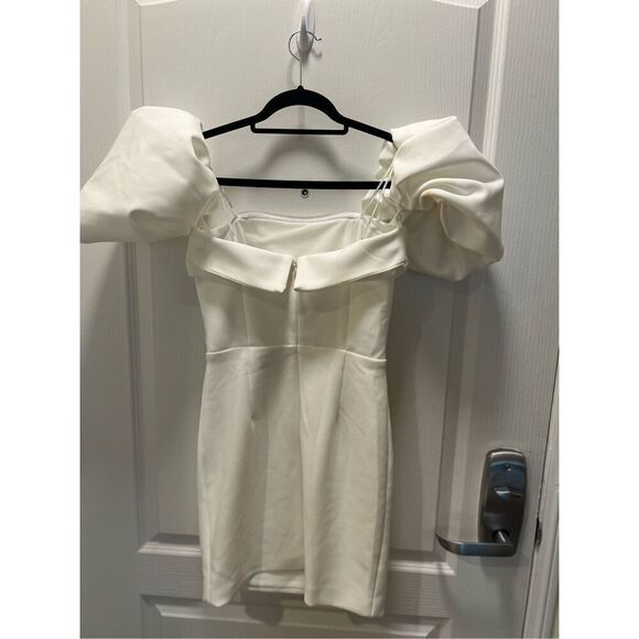 ELLIATT Andria Mini Dress in Ivory  - Bridal Bachelorette Dress size XS NWT$295 - Picture 11 of 15
